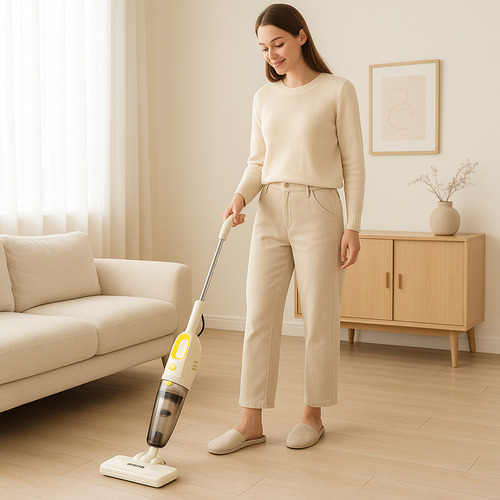 Aspiradora De Mano Vertical 2 En 1 400w Belarra Ah400 Color Beige Beige