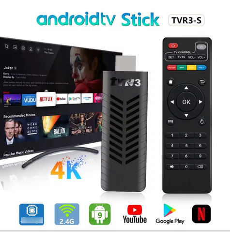 Android Tv Stick 8k Streaming Box Tvr3 Con Magistv