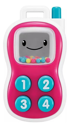 Chocalho Celular Infantil Auby Para Bebê 3m+ Cor Azul Desenho Telefone