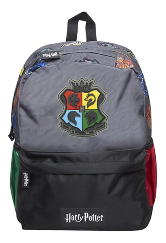 Mochila Harry Potter Original Notebook Escolar Mooving Casas