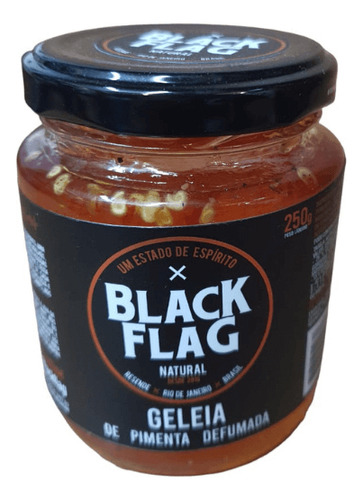 Geleia Artesanal De Pimenta Defumada Black Flag 250g