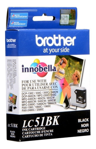 Tinta Brother Lc51 Negra Original (fuera De Fecha)