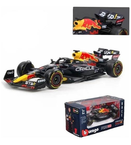 Miniatura Carrito F1 Red Bull Rb18 Verstappen Bburago [1 U]