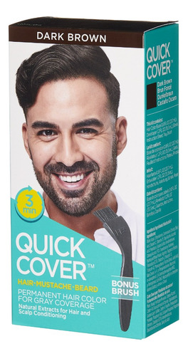 Set Cubierta Rapida Hombres Castaño Oscuro Kiss Castaño Oscuro