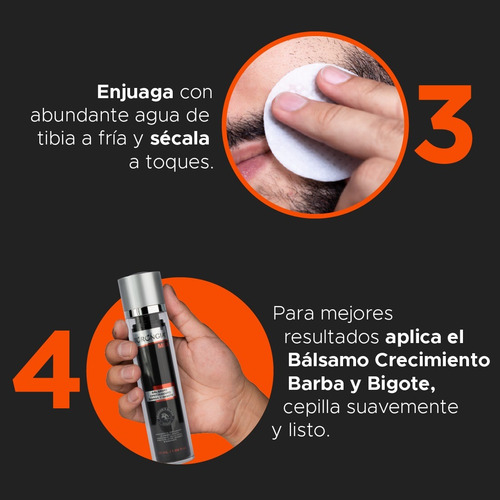Kit Crecimiento De Barba Y Bigote 3 Pasos Torongia Men