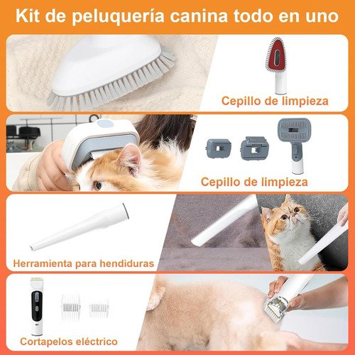 Aspiradora Pelo De Mascota Con Sopla Y Succiona Gris