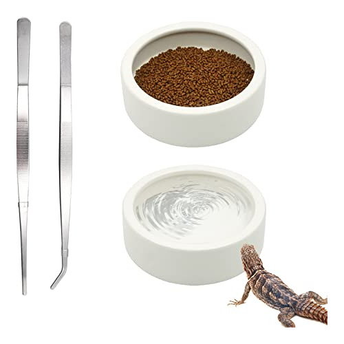 2 Uds., Plato De Gusano, Cuenco De Comida Para Reptiles...