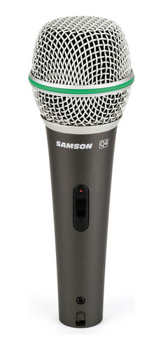 Microfone Dinâmico Samson Q4 Supercardióide Chave On/off
