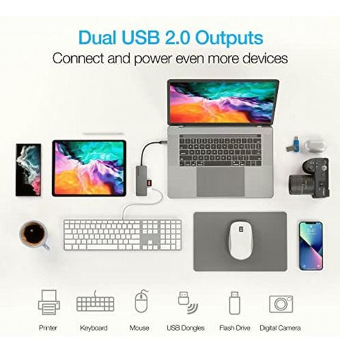 Naztech Maxdrive7 Universal Usb-c Adapter Hub Space Grey