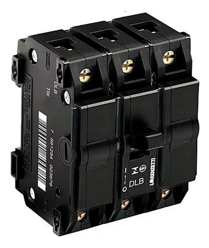 Disjuntor Nema Tripolar Dlb 10a Lorenzetti Trifásico Preto