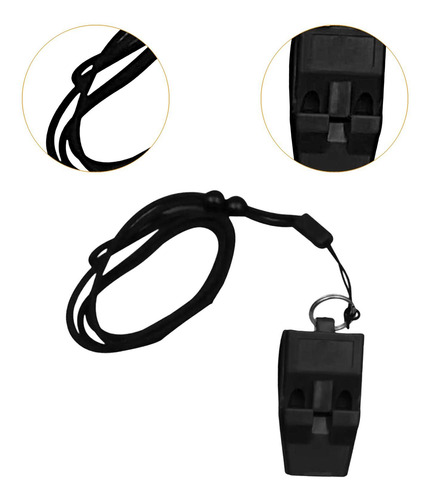 2 Silbato Deportivo, Silbato Con Sonido Fuerte Y Negro
