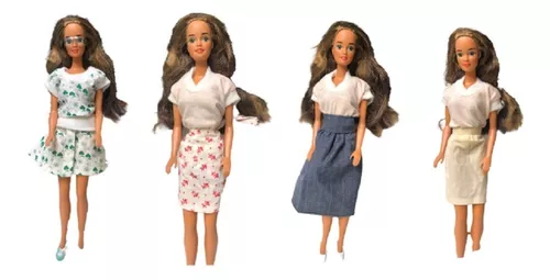 Roupas Boneca Barbie Antiga Anos 90 Combo 2 Roupas+2 Sapatos