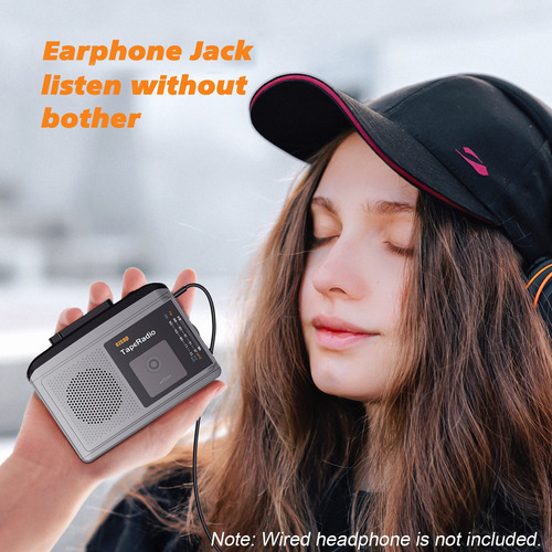Para Radio Set Jack Fm Ezcap233 Leitor De Fita Portátil Am