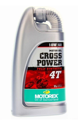 Aceite Motorex 4t Cross Power 10w 60 Full Sintetico 1l 