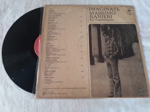Disco Vinilo De Massimo Ranieri Imaginate Formatovinilo (Usado)