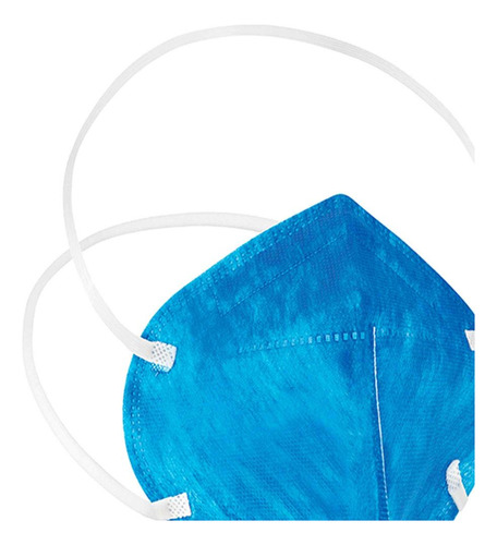 Kit 100 Respiradores Pro Safety Pff1 Sem Válvula Delta Plus Cor Azul