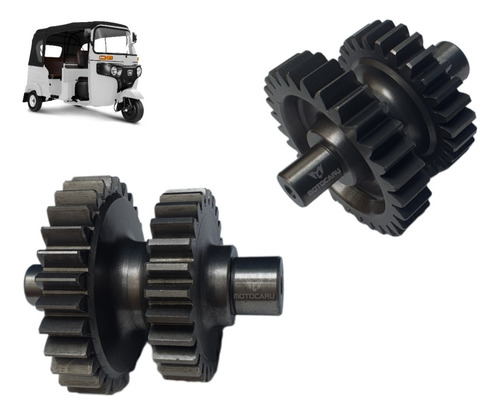 Engrane Doble Gemelo Para Motocarro Bajaj Re4s Nvos Modelos