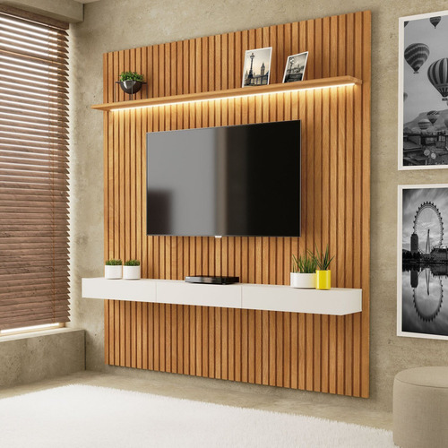 Painel Home Para Tv Até 75 Polegadas 184,5cm Com Led Wt
