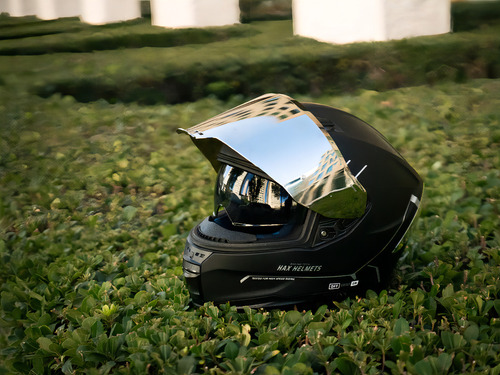Capacete Hax Force Preto/Prata XL Fechado Prateado Tamanho XL Extra Grande