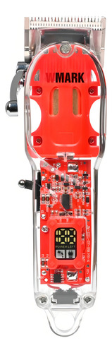 Maquina De Cortar Cabelo Wmark Ng407 Com Base Lamina C7 Neon