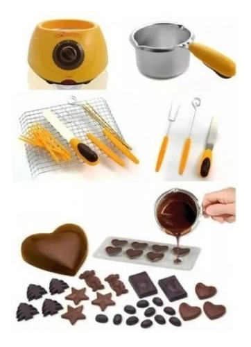 Maquina Derretir Chocolate Fondue + Accesorios