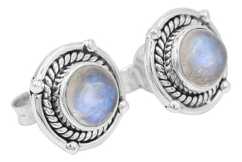 Pendientes De Piedra Lunar, Pendientes De Plata, Pendientes 