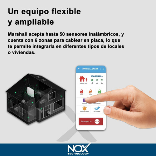 Central De Alarma Protección Casa Marshall Ip Comunicador