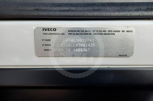 Imagem 9 de 23 de Iveco Stralis 360 Automático - 4x2 -17/18 - Rod. Seminovos.