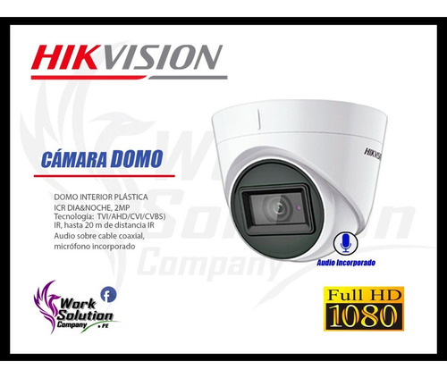 Cámaras Vigilancia Kit 8 Hikvision Full Hd 2tb + Microfono