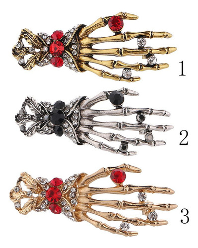 G 2 Personnality Halloween Hand Broches Vintage Bronce
