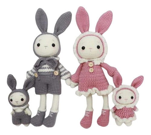 Cute Diy Cartoon Rabbit Doll Crochet Craft Art Para