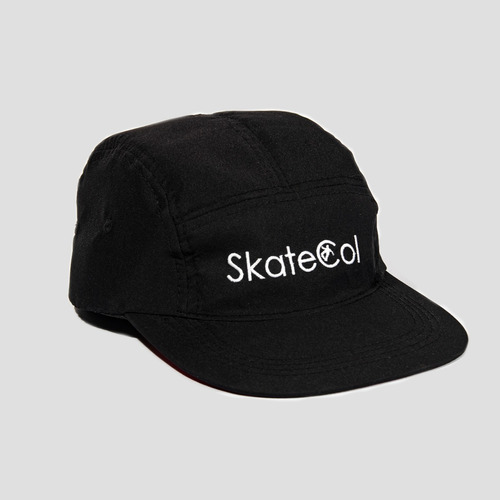 Gorra 5 Paneles Impermeable Color Negro Marca Skatecol