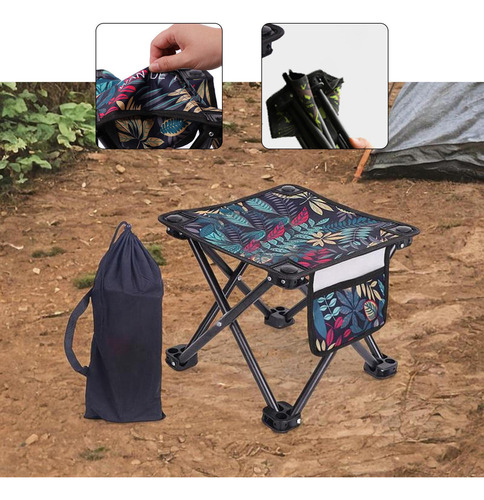 Hh Portes De Campamento Portable Silla Plegable Mini