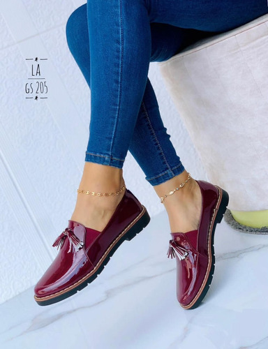 Zapatos Mocasines Patentes De Damas Nueva Colección