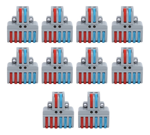 For 10* Bloques Terminales 2entradas 6salidas Cableado