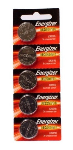 Pilas Boton Energizer Cr2016 Pack X 5 Unidades