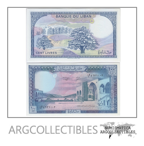 Libano Billete 100 Libras Año 1988 P-66d Unc