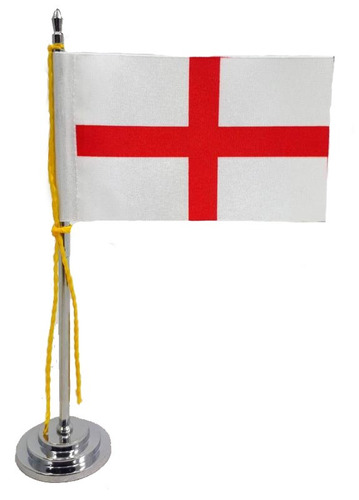 Mini Bandeira De Mesa Inglaterra 15 Cm Poliéster