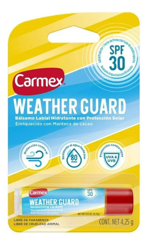 Bálsamo Labial Carmex Hidratante Fps30 Protector Solar 4.25g