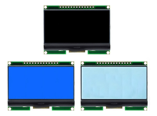 Mgsystem Glcd Lcd 128x64 12864-06d Negra Gris Azul St7565r