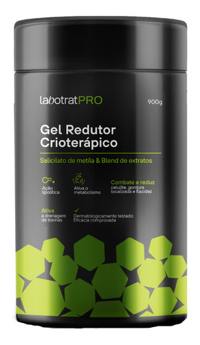  Gel Redutor Gordura Celulite Crioterápico Labotrat 900g