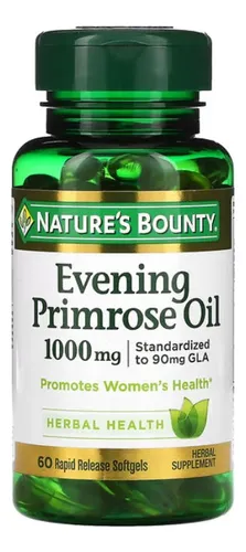 Aceite De Onagra Nature's Bounty Ayuda P Menopausia 60 Cáps. Sin ...