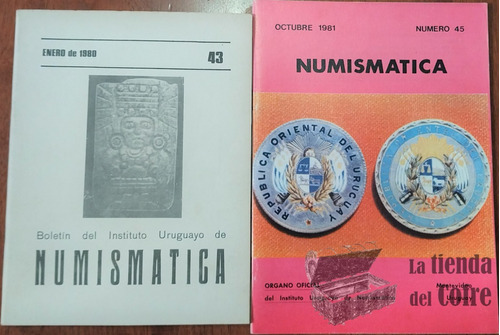 Dos Boletines Instituto Uruguayo De Numismatica- Nº43 / Nº45