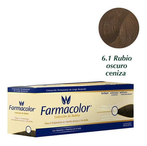 Farmacolor Ind Rub Osc Ceni N° 6.1 X 1 Estuche. De Fábrica.