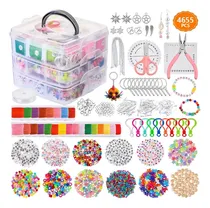 Comprar Kit De Miçangas Completo Para Fabricação De Joias Pulseiras