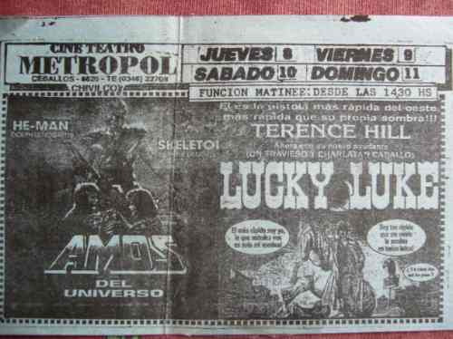 Programa De Cine / Lucky Luke Y He Man / De Chivilcoy