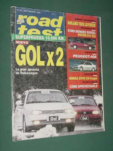 Revista Road Test 59 -set/95- Vw Gol Mondeo Peugeot Civic