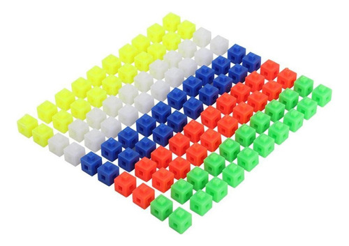 100 Math Linking Cubes Bloques De Entrelazados Aprendizaje