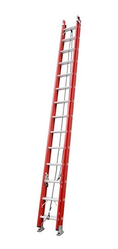 Escalera De Fibra De Vidrio Extensible Winman 1252 Roja