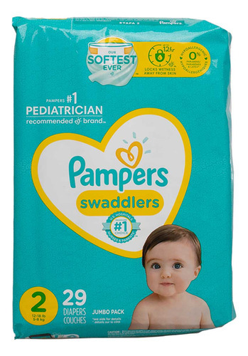 Pañal Pampers Unisex E2 29 Pieza